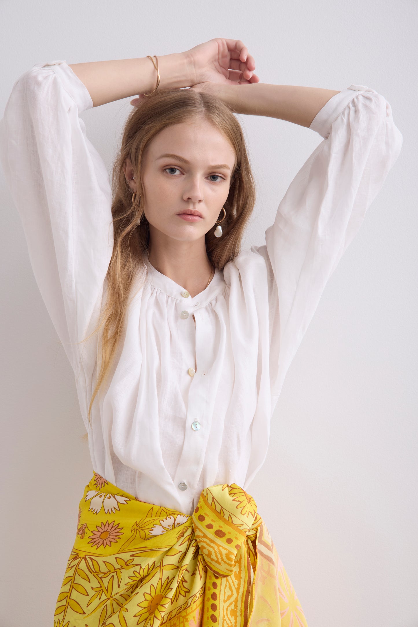 Puff Blouse - Linen