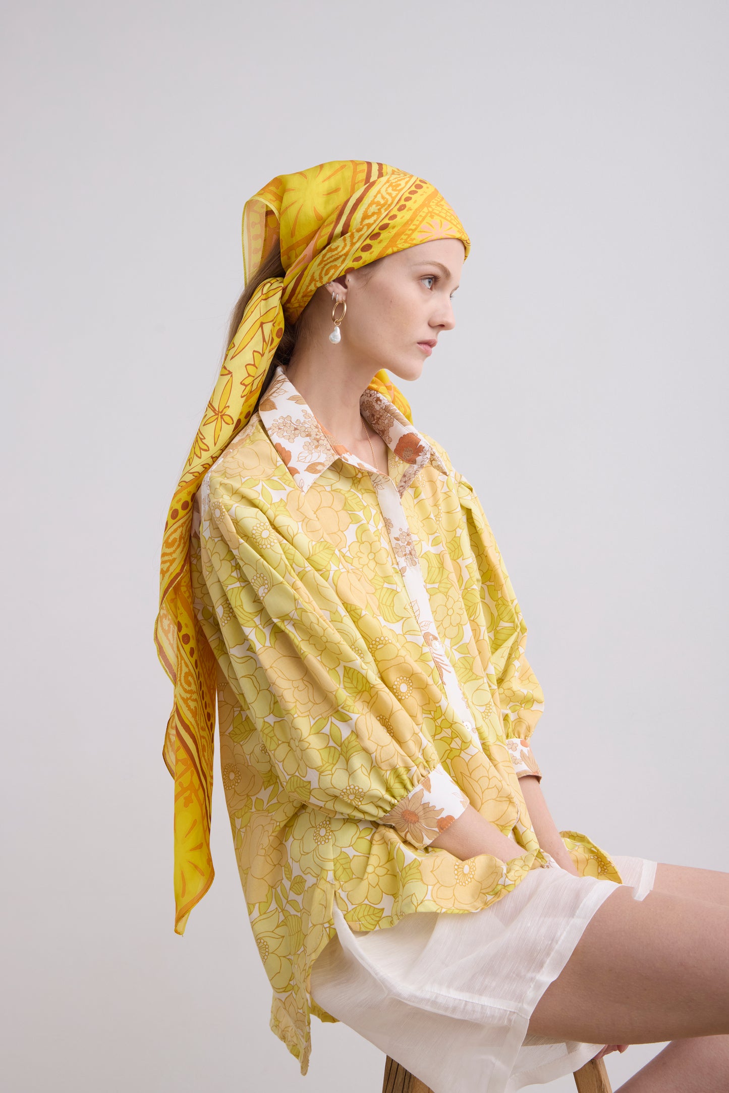 Patti Silk Pareo - Lemon