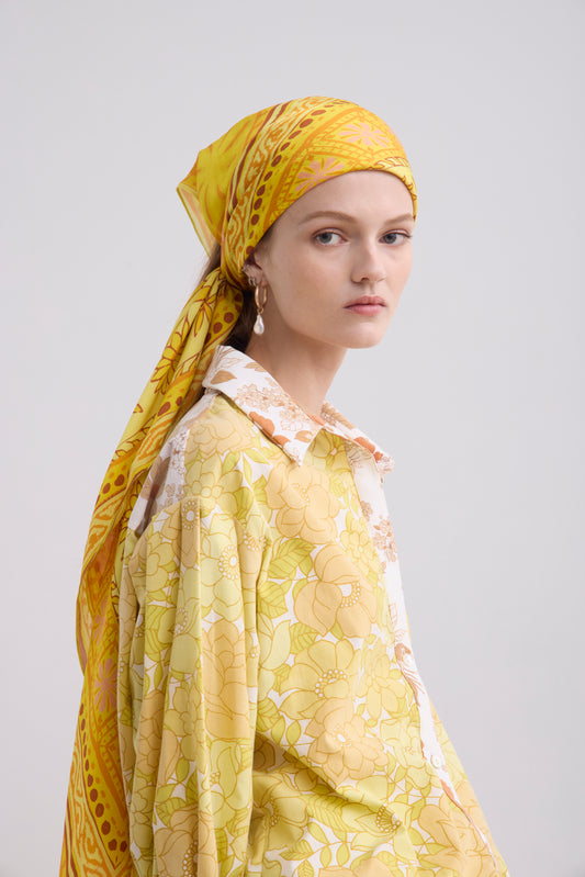 Patti Silk Pareo - Lemon