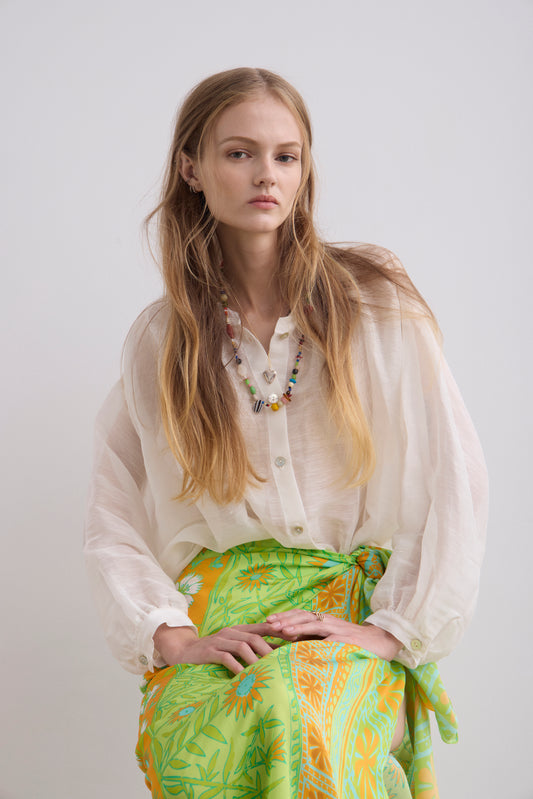 Puff Silk Blouse