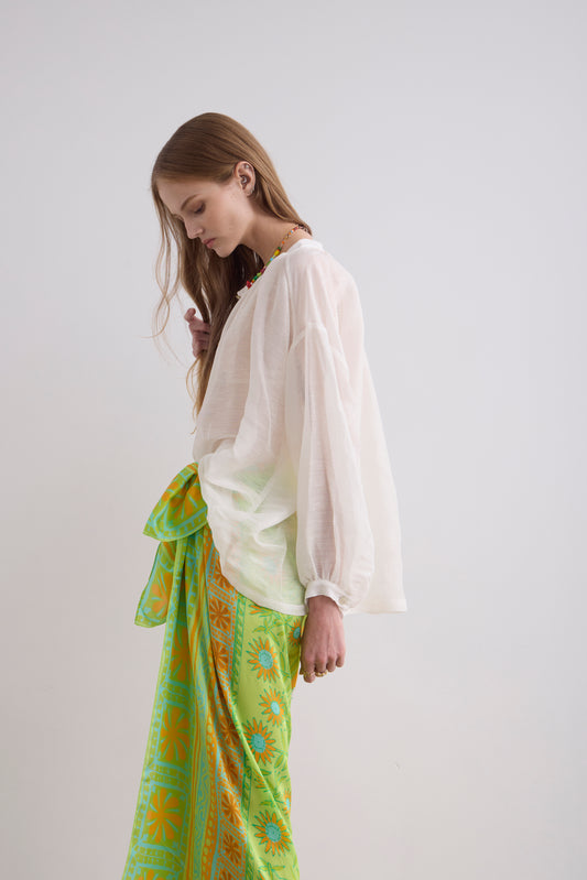 Puff Silk Blouse
